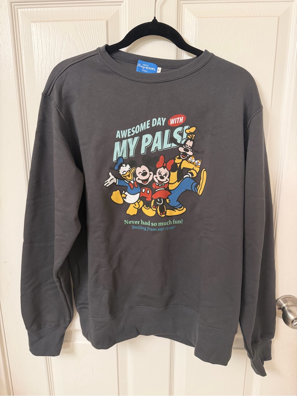 Tokyo Disney 'My Pals' Graphic Sweatshirt - Charcoal